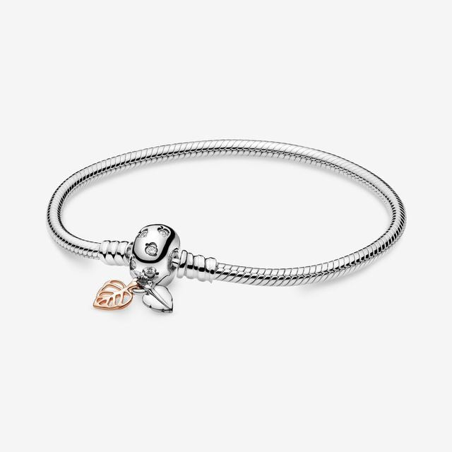 925 Sterling Silver Charm Bead Bracelet