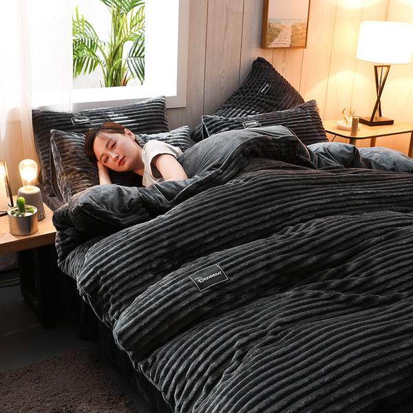 Corduroy Velvet Bedding Set