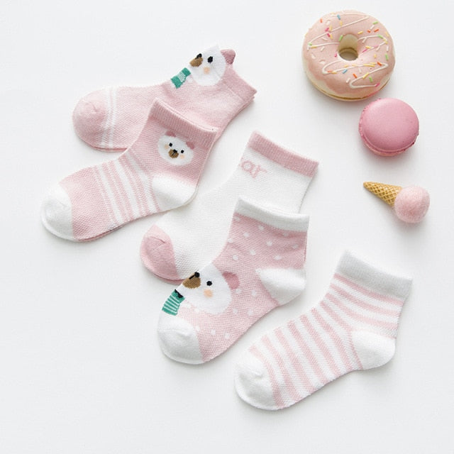 Cotton Mesh Cute Baby Socks