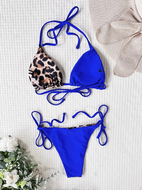 Ellolace Leopard 2 Piece Bikini Set