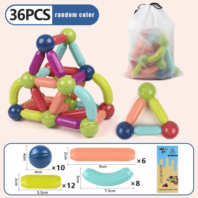 Kids Magnetic Constructor Blocks Stick