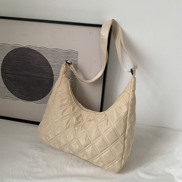 2023 Lattice Pattern Shoulder Bag