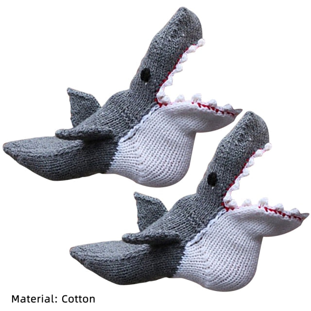 Creative Shark Chameleon Crocodile Knitted Socks