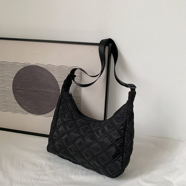 2023 Lattice Pattern Shoulder Bag