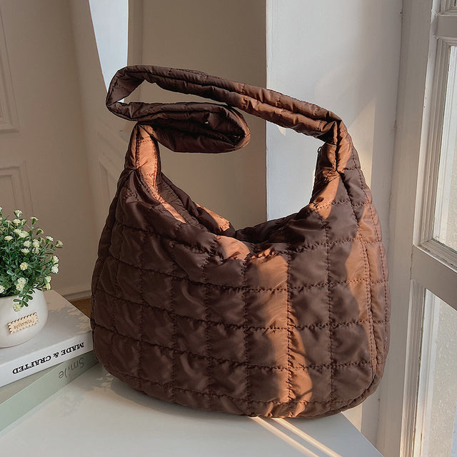 2023 Lattice Pattern Shoulder Bag