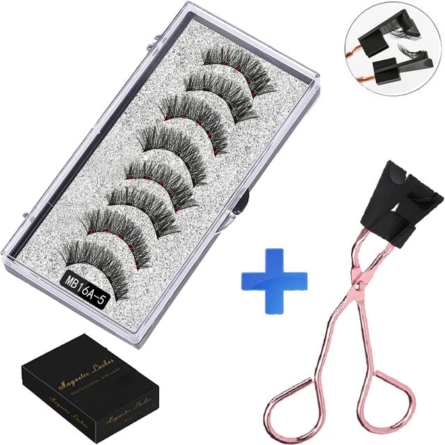 MBA 5 Magnetic Eyelashes Curler Set