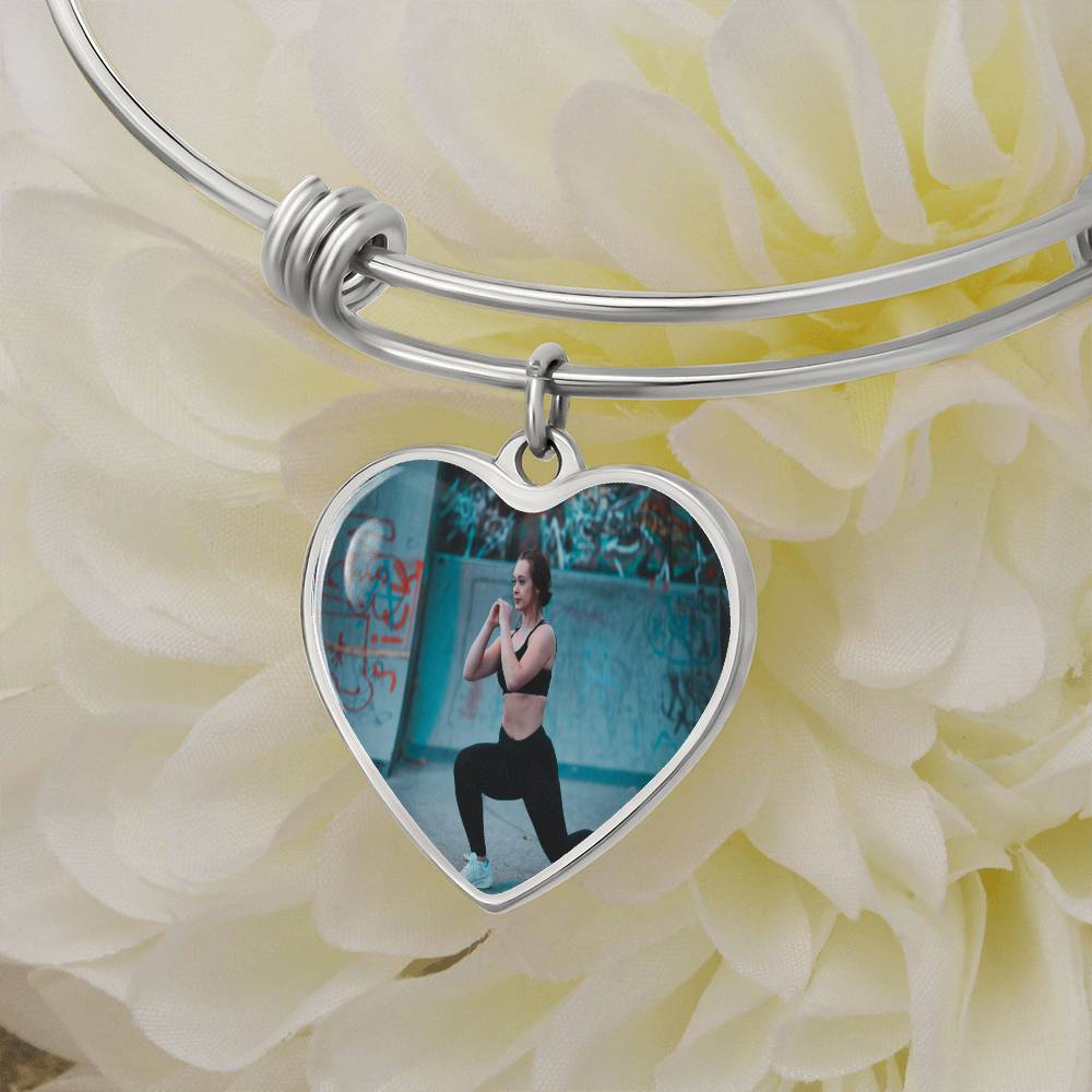 Heart Bangle Necklace