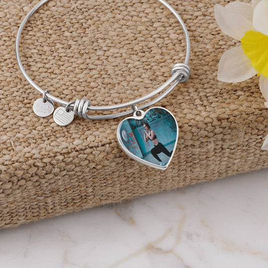 Heart Bangle Necklace