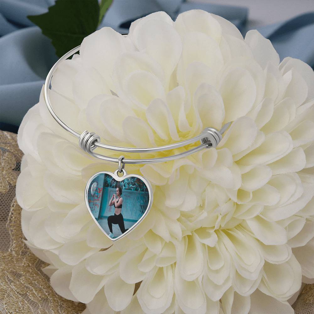 Heart Bangle Necklace