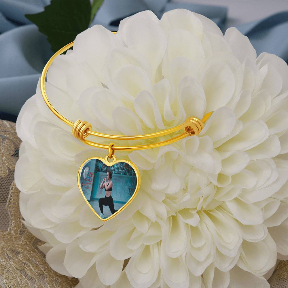 Heart Bangle Necklace