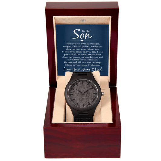 Men's Wooden Watch..  To Our Son