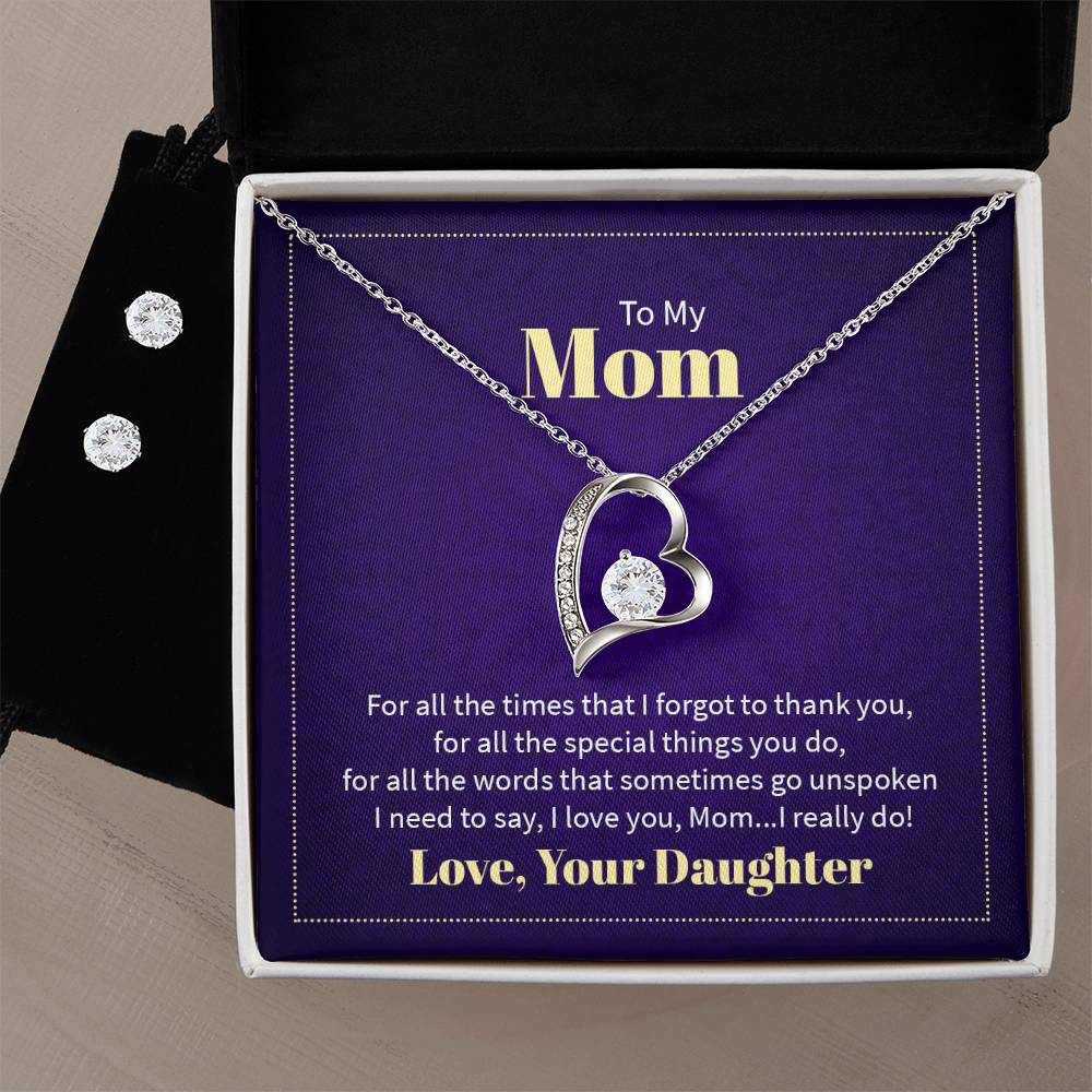 To My Mom.. Forever Love Necklace