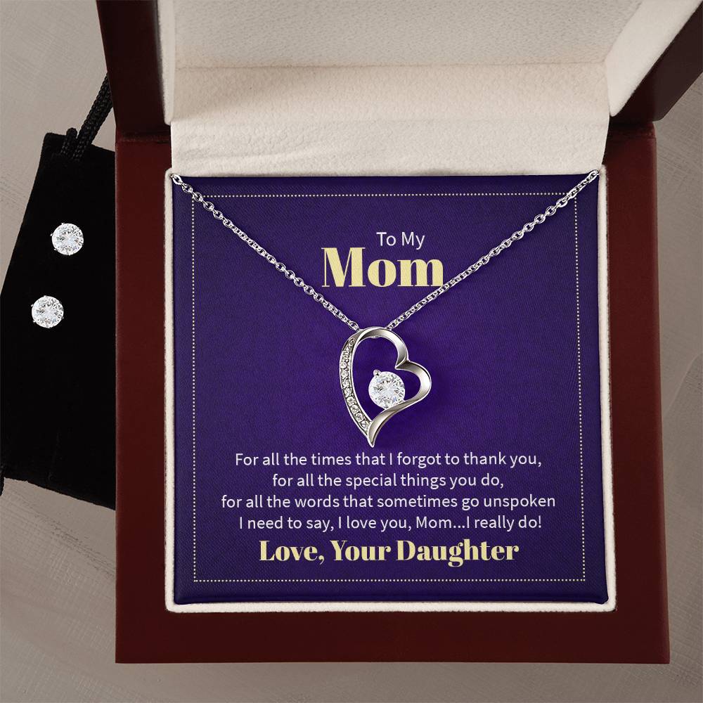 To My Mom.. Forever Love Necklace