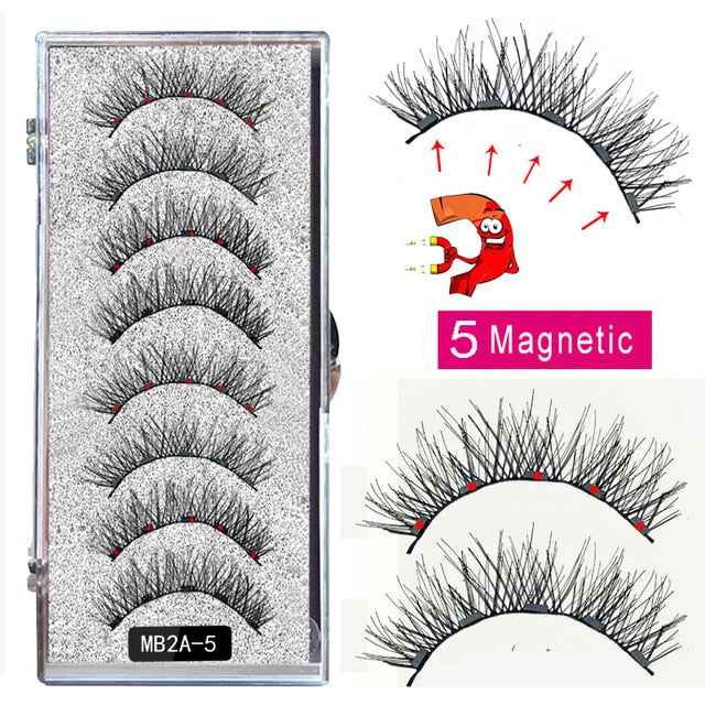 MBA 5 Magnetic Eyelashes Curler Set