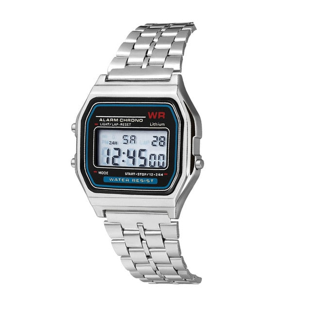 Square LED Digital Watch