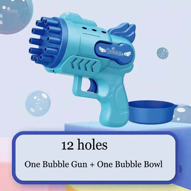 Bubble Gun Electric Automatic Soap Rocket