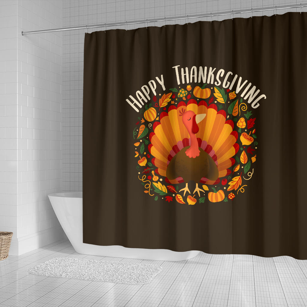 Happy Thanksgiving Shower Curtain