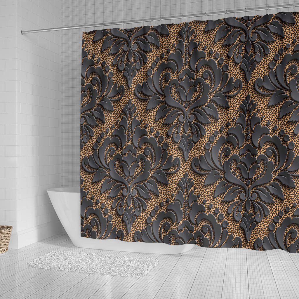 Royal Black Shower Curtain