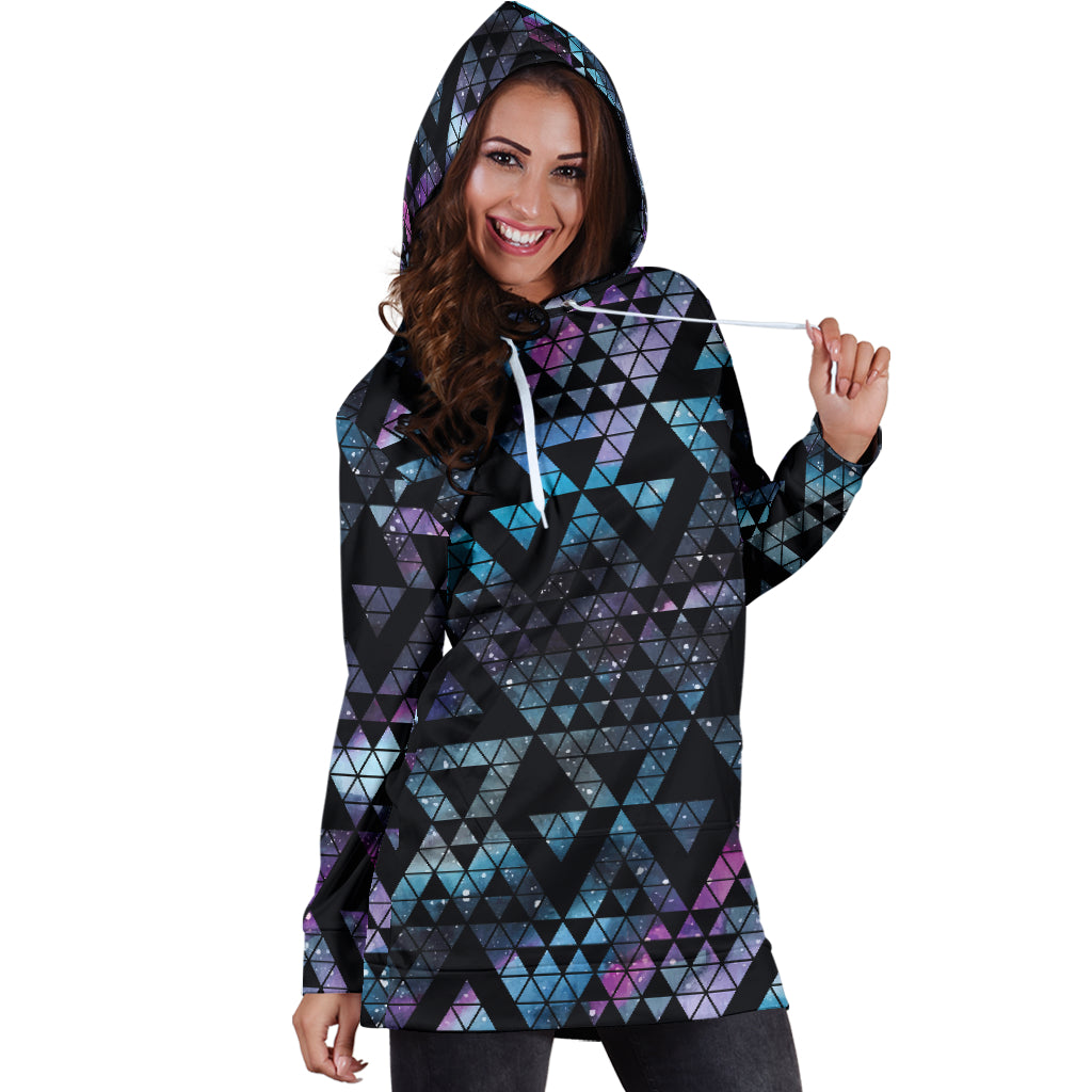 Geometeric Nebula Hoodie Dress