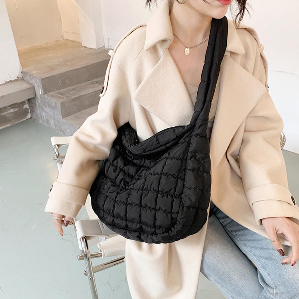 2023 Lattice Pattern Shoulder Bag