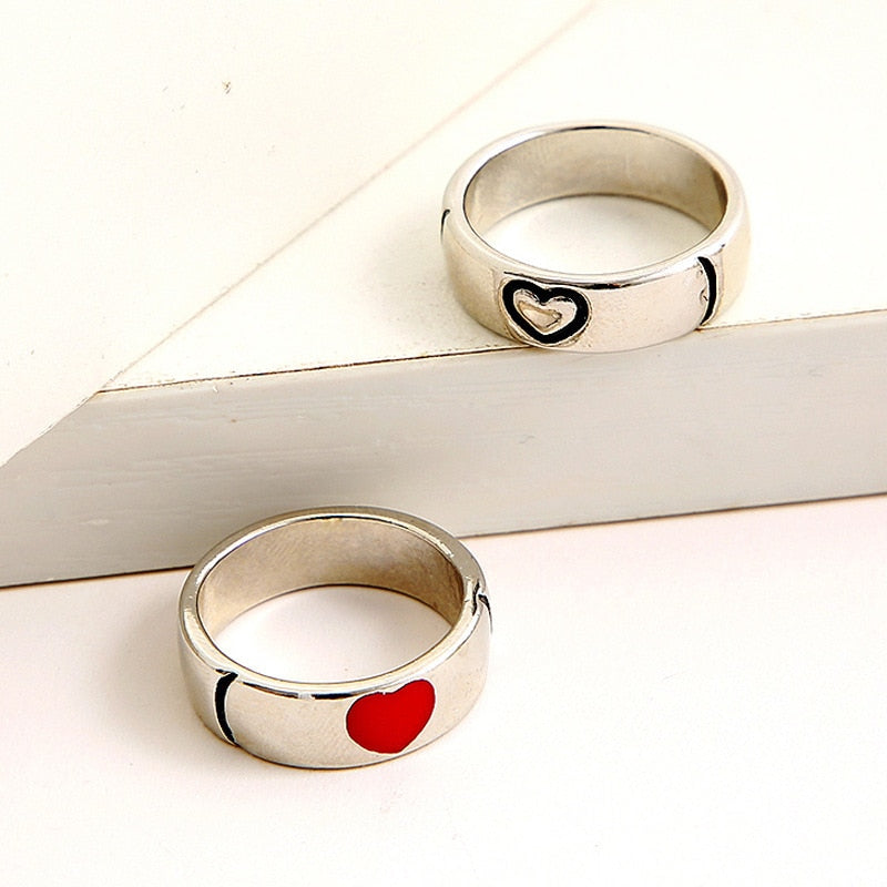 Heart-Shaped Couple Ring