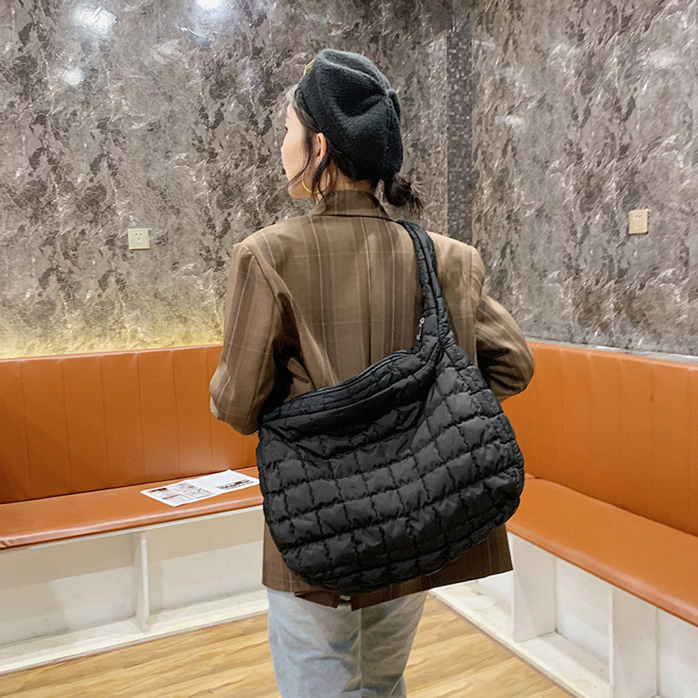 2023 Lattice Pattern Shoulder Bag