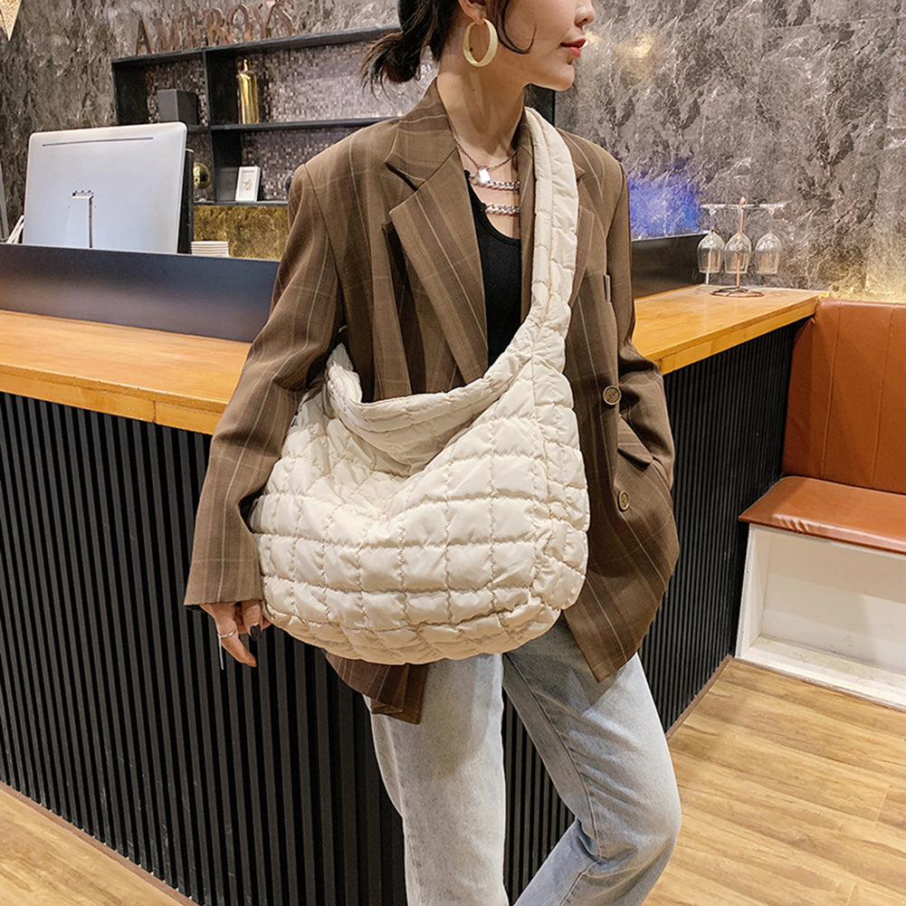 2023 Lattice Pattern Shoulder Bag