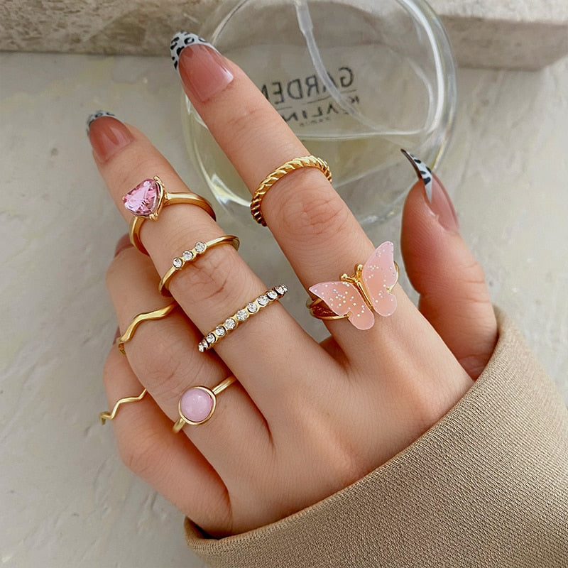 Boho Ring Set