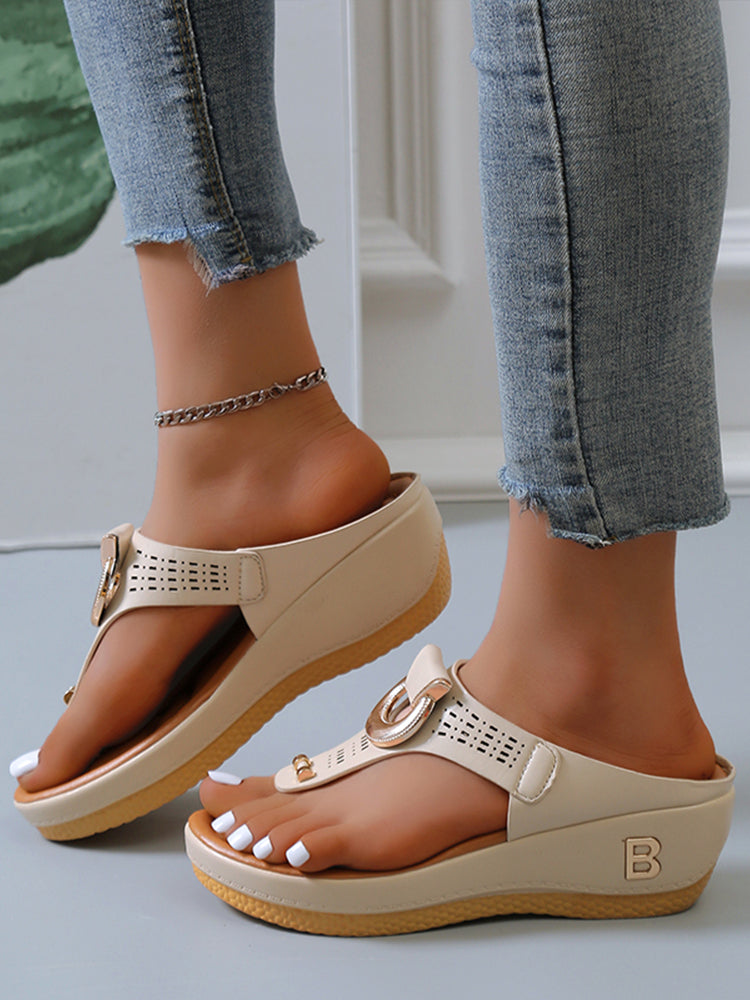 Rome Wedges Platform Slippers