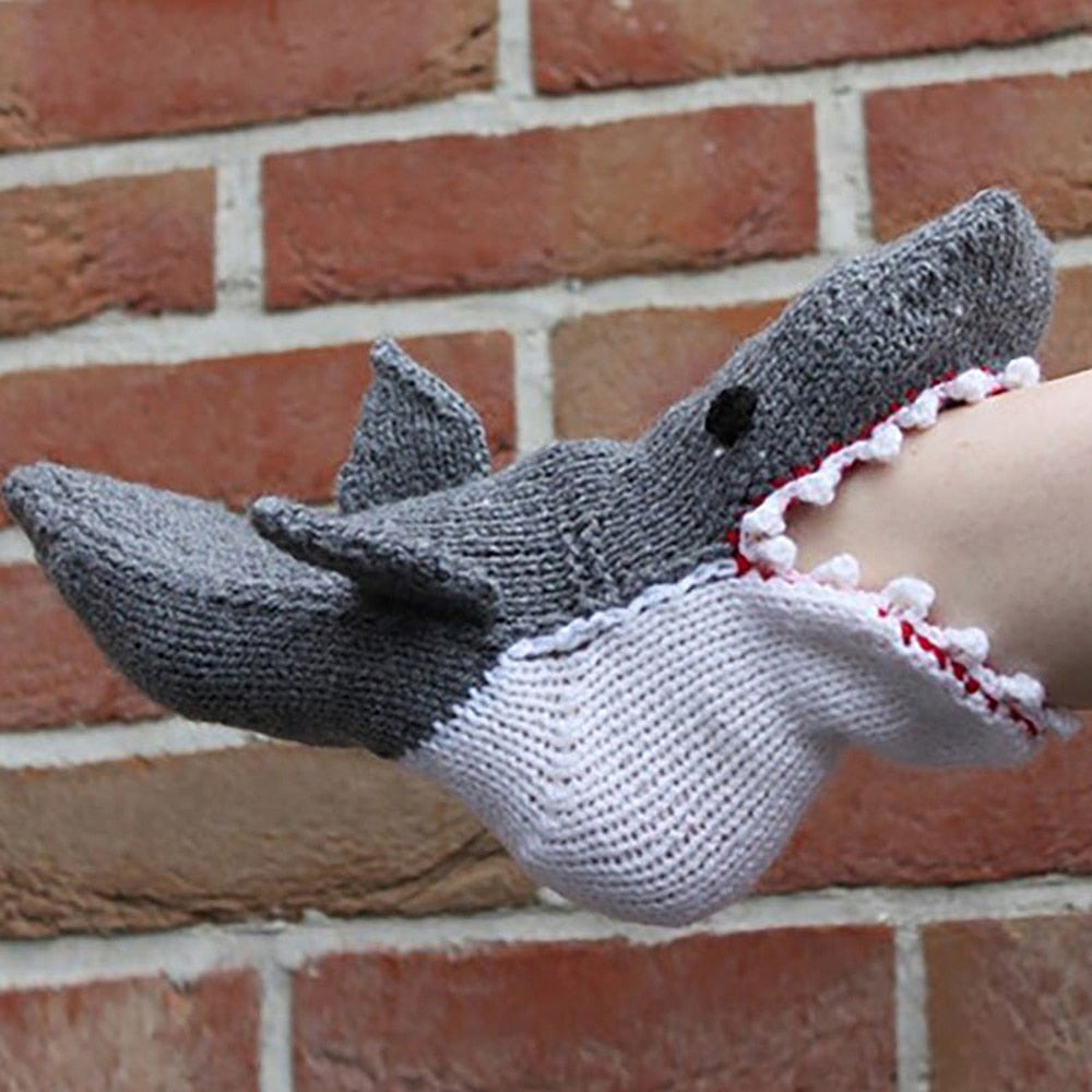 Creative Shark Chameleon Crocodile Knitted Socks