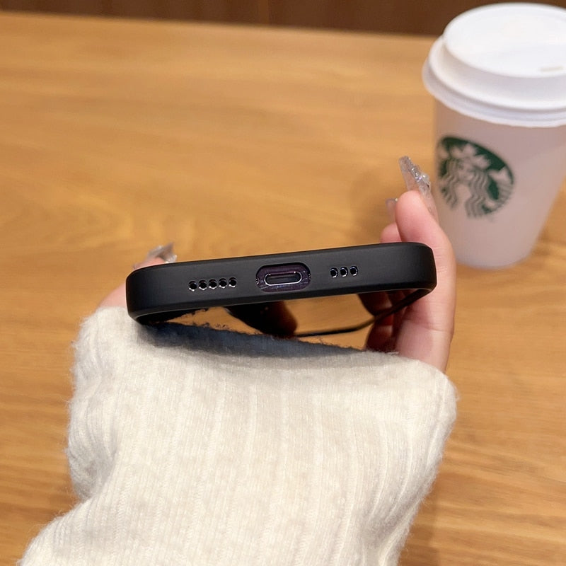 Luxury  Matte Case For Magnetic Wireless Charging